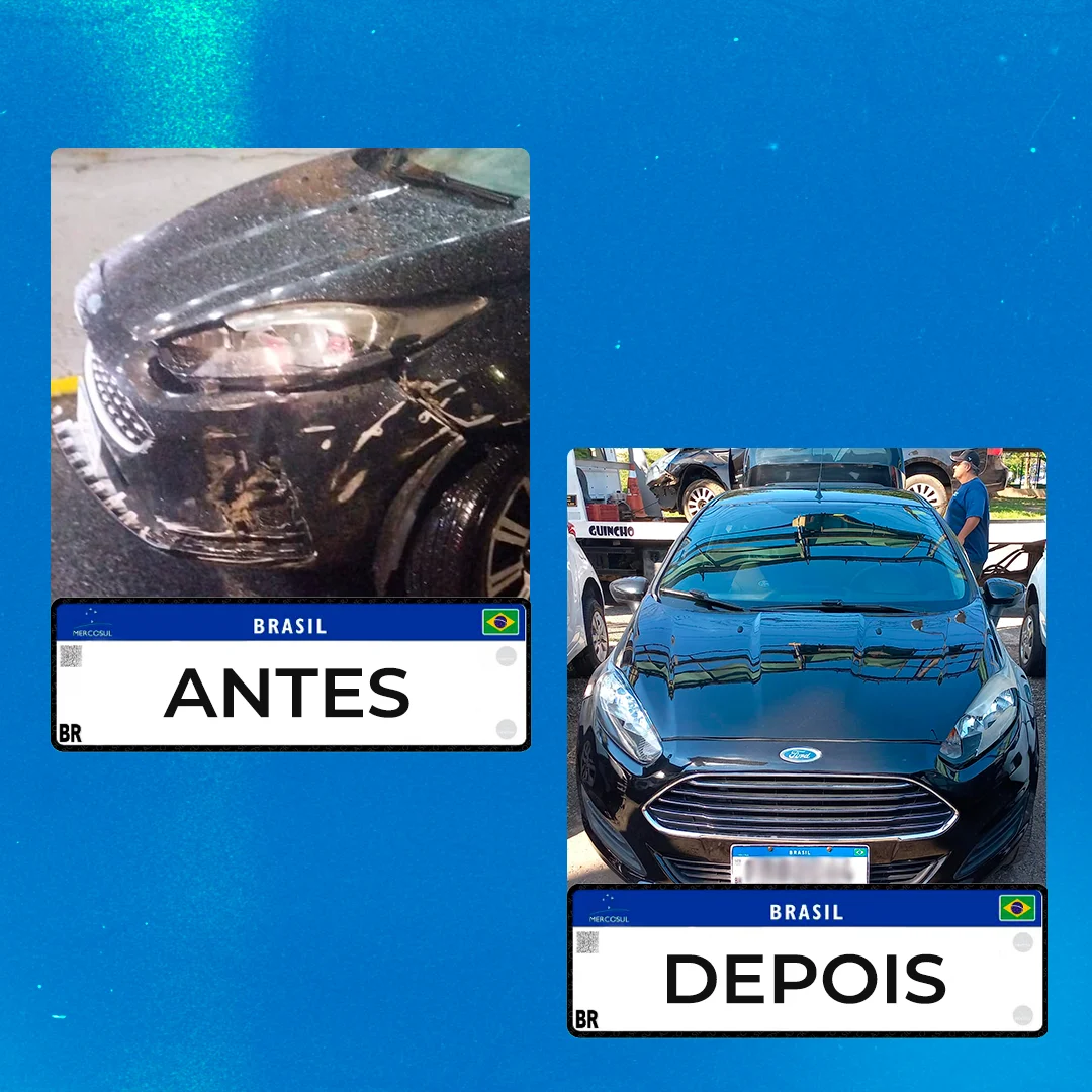 Antes e depois — caso 3