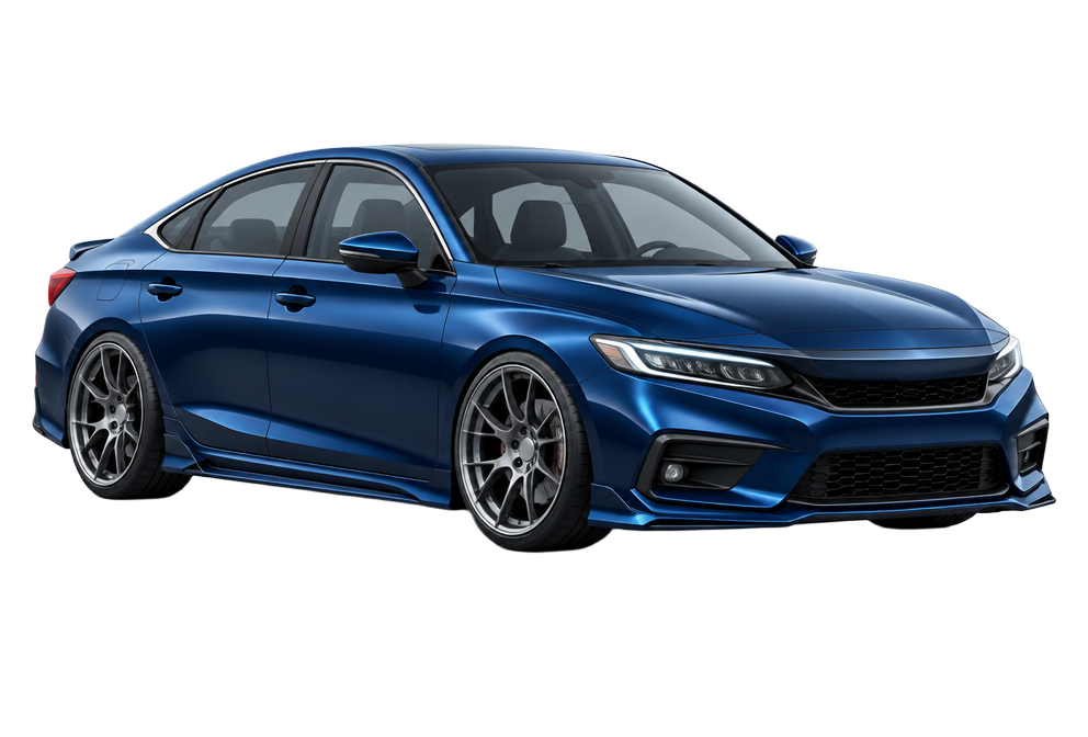 Ilustração de carro modificado